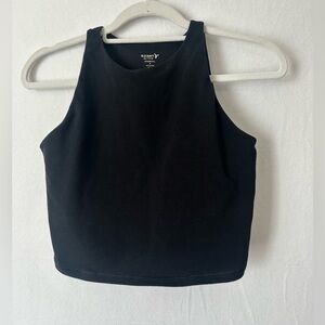 Old Navy PowerChill Longline Black Sports Bra – Light Support – Women’s Size M